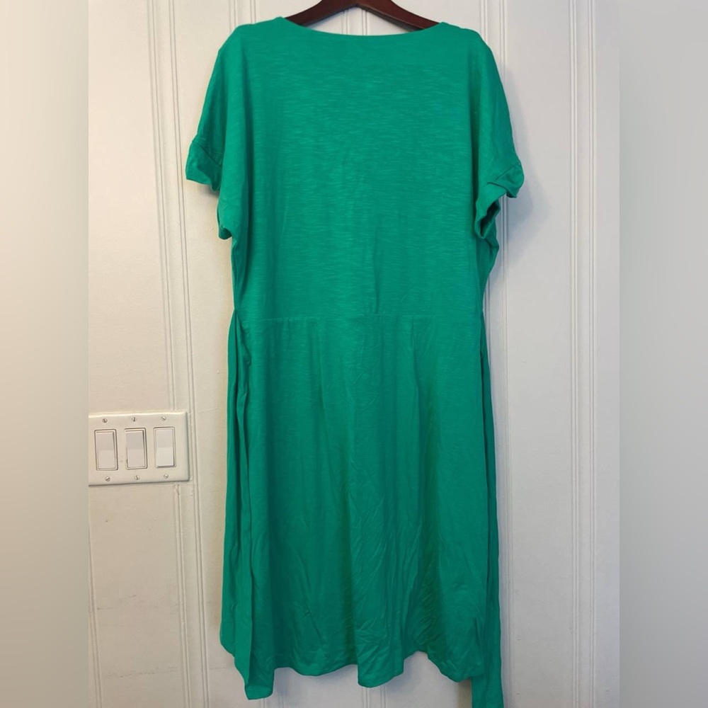 Chaps Teal Crewneck Dress - Picture 2 of 5